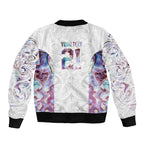 Custom New Zealand Aotearoa Bomber Jacket Pink Maori Paua Shell Indigenous - Aussie Hoodie