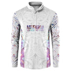 Custom New Zealand Aotearoa Button Sweatshirt Pink Maori Paua Shell Indigenous - Aussie Hoodie