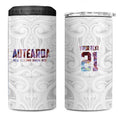 Custom New Zealand Aotearoa 4 in 1 Can Cooler Tumbler Pink Maori Paua Shell Indigenous - Aussie Hoodie
