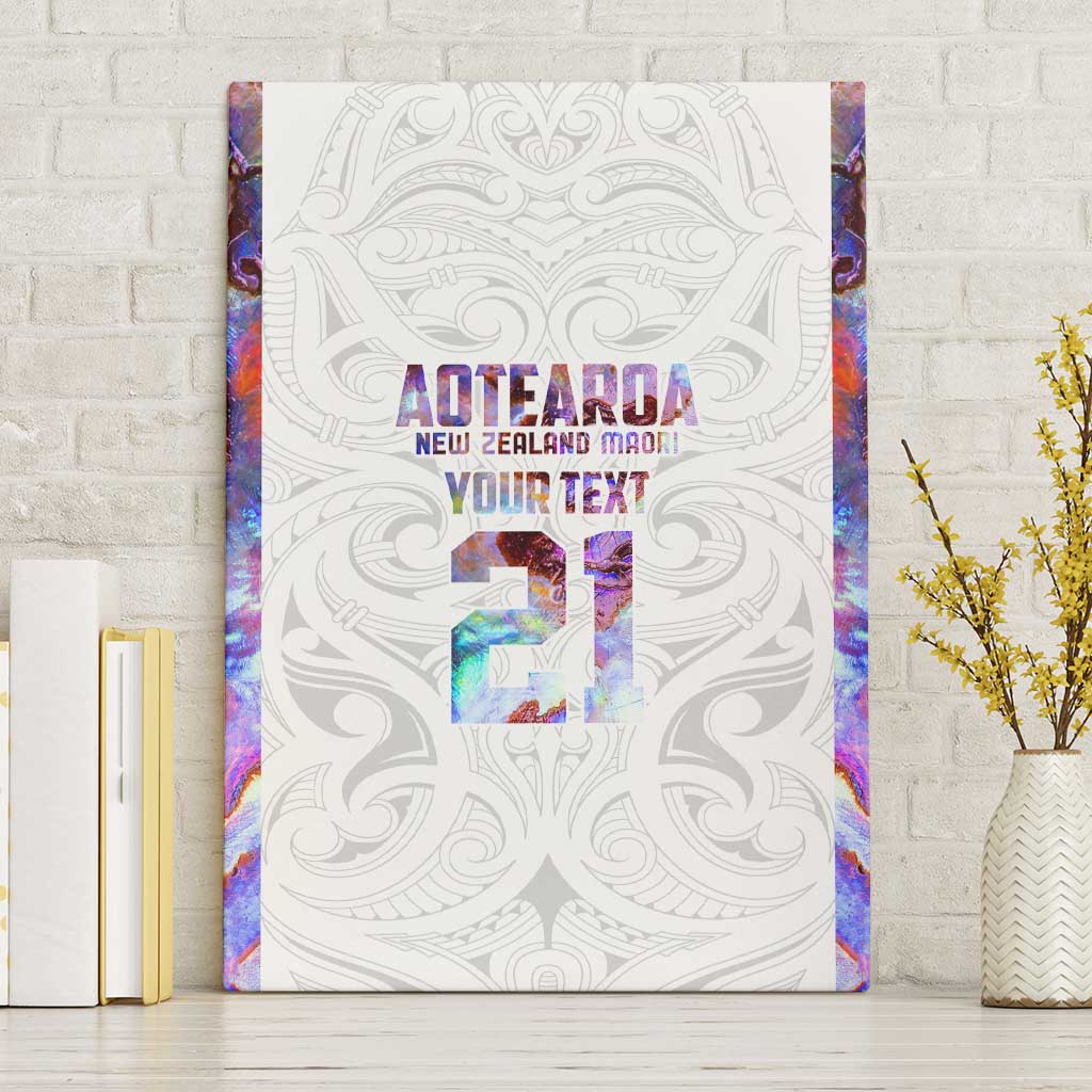 Custom New Zealand Aotearoa Canvas Wall Art Pink Maori Paua Shell Indigenous - Aussie Hoodie