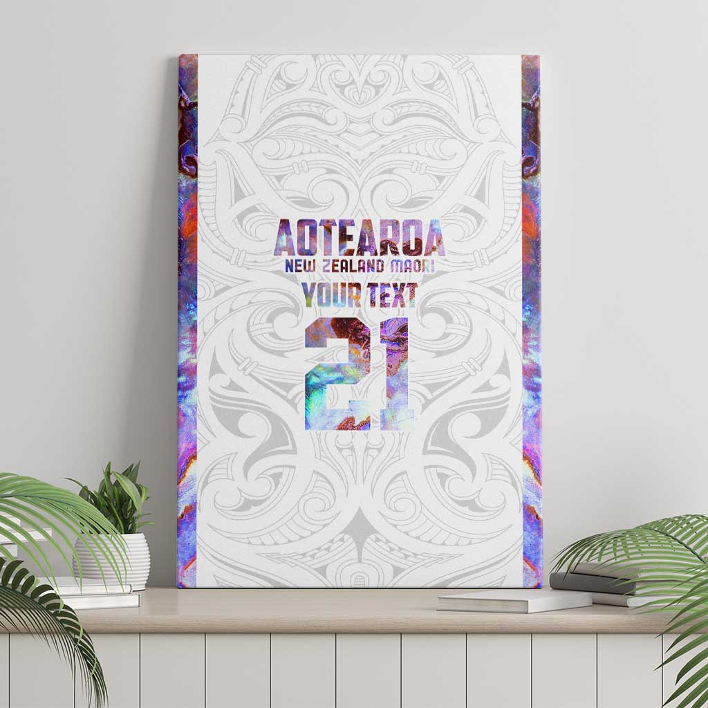 Custom New Zealand Aotearoa Canvas Wall Art Pink Maori Paua Shell Indigenous - Aussie Hoodie