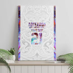 Custom New Zealand Aotearoa Canvas Wall Art Pink Maori Paua Shell Indigenous - Aussie Hoodie