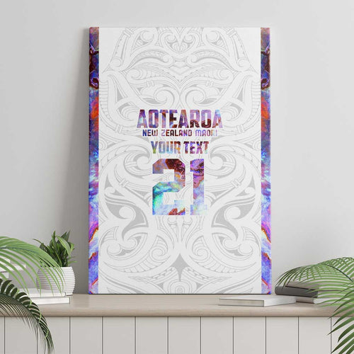 Custom New Zealand Aotearoa Canvas Wall Art Pink Maori Paua Shell Indigenous - Aussie Hoodie