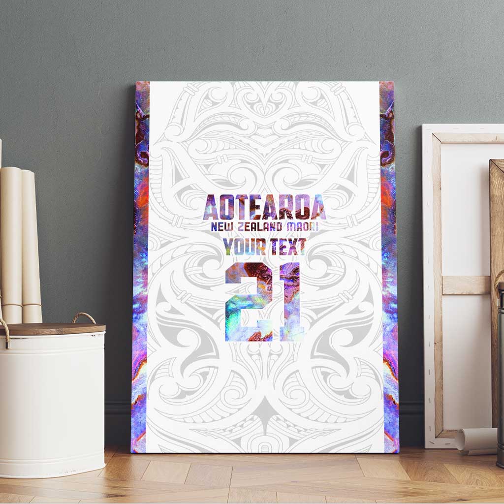 Custom New Zealand Aotearoa Canvas Wall Art Pink Maori Paua Shell Indigenous - Aussie Hoodie
