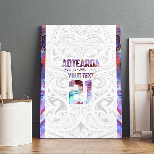 Custom New Zealand Aotearoa Canvas Wall Art Pink Maori Paua Shell Indigenous - Aussie Hoodie