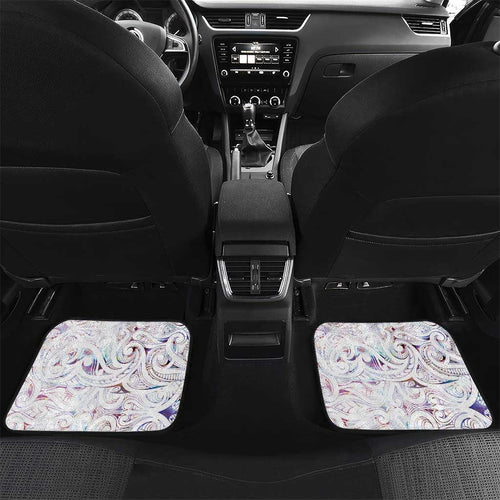 Custom New Zealand Aotearoa Car Mats Pink Maori Paua Shell Indigenous - Aussie Hoodie