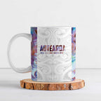 Custom New Zealand Aotearoa Ceramic Mug Pink Maori Paua Shell Indigenous - Aussie Hoodie