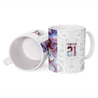 Custom New Zealand Aotearoa Ceramic Mug Pink Maori Paua Shell Indigenous - Aussie Hoodie