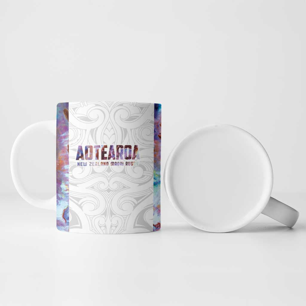 Custom New Zealand Aotearoa Ceramic Mug Pink Maori Paua Shell Indigenous - Aussie Hoodie