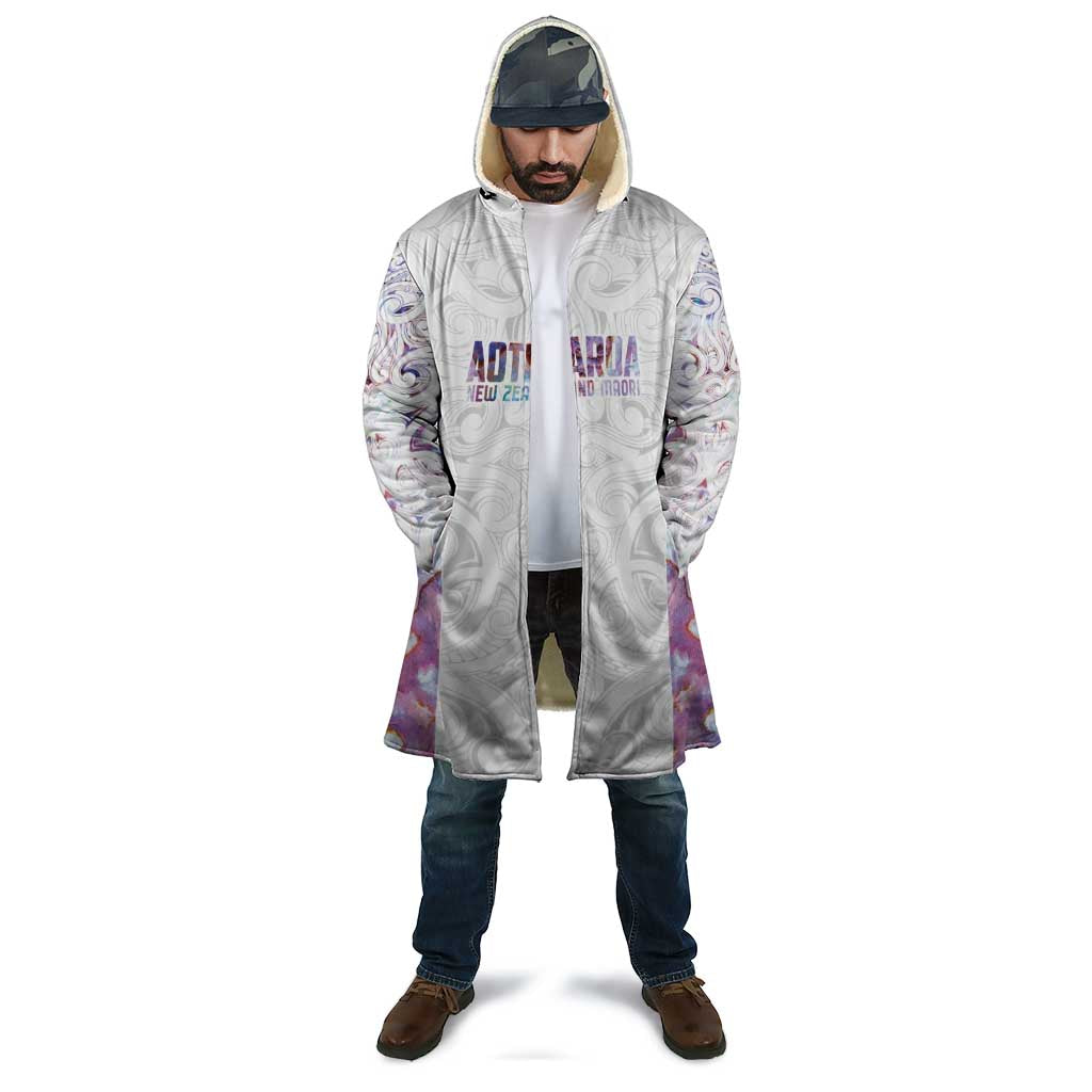 Custom New Zealand Aotearoa Cloak Pink Maori Paua Shell Indigenous - Aussie Hoodie