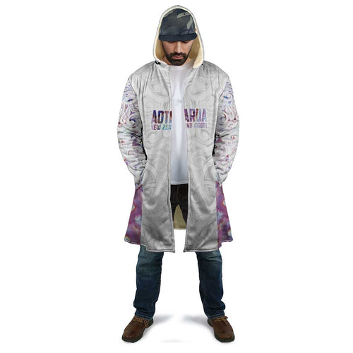 Custom New Zealand Aotearoa Cloak Pink Maori Paua Shell Indigenous - Aussie Hoodie