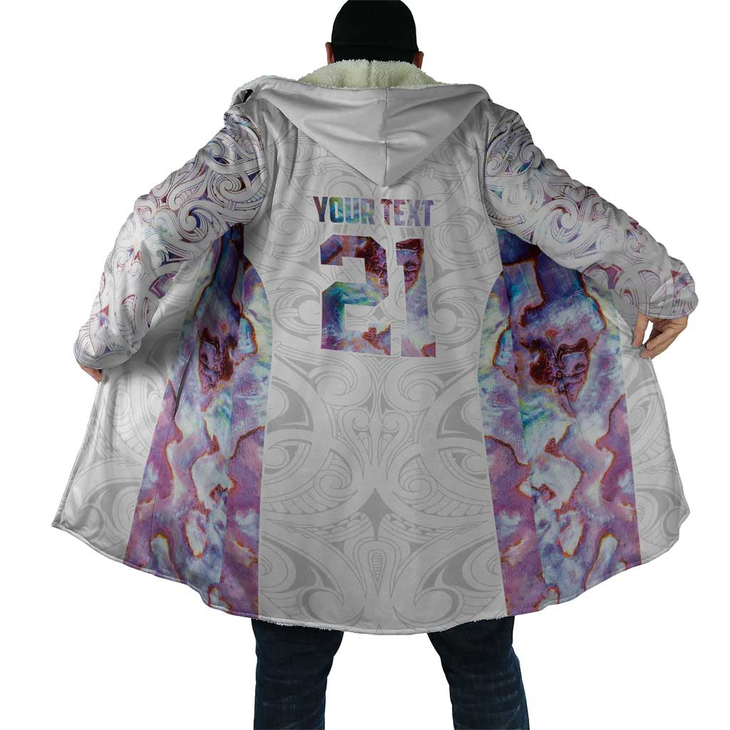 Custom New Zealand Aotearoa Cloak Pink Maori Paua Shell Indigenous - Aussie Hoodie