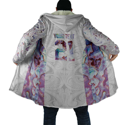 Custom New Zealand Aotearoa Cloak Pink Maori Paua Shell Indigenous - Aussie Hoodie