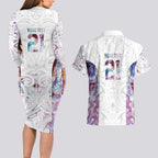 Custom New Zealand Aotearoa Couples Matching Long Sleeve Bodycon Dress and Hawaiian Shirt Pink Maori Paua Shell Indigenous - Aussie Hoodie