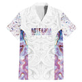 Custom New Zealand Aotearoa Family Matching Mermaid Dress and Hawaiian Shirt Pink Maori Paua Shell Indigenous - Aussie Hoodie