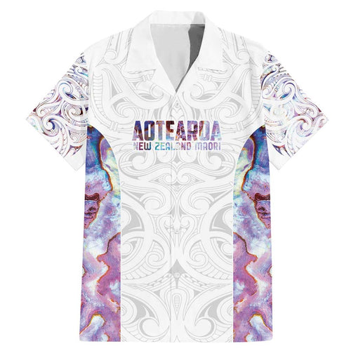 Custom New Zealand Aotearoa Family Matching Mermaid Dress and Hawaiian Shirt Pink Maori Paua Shell Indigenous - Aussie Hoodie