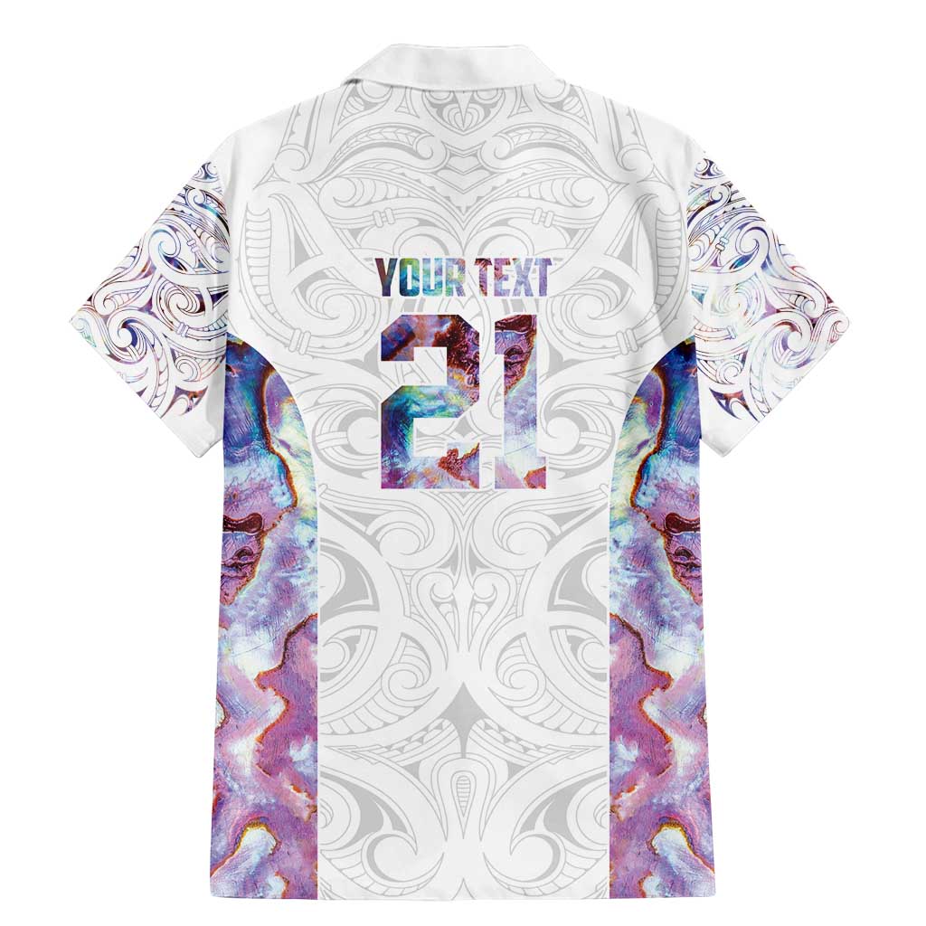 Custom New Zealand Aotearoa Family Matching Mermaid Dress and Hawaiian Shirt Pink Maori Paua Shell Indigenous - Aussie Hoodie