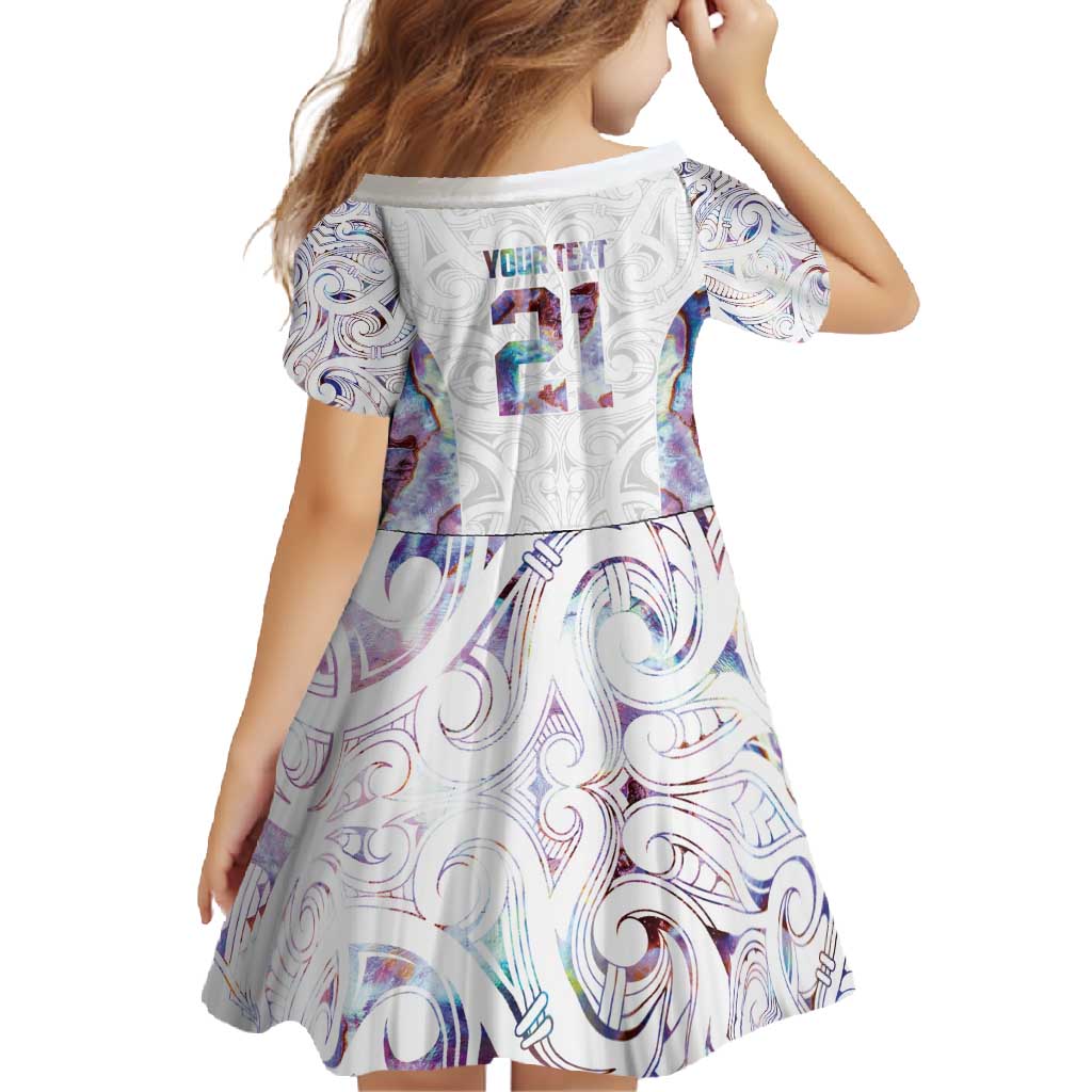 Custom New Zealand Aotearoa Family Matching Off Shoulder Maxi Dress and Hawaiian Shirt Pink Maori Paua Shell Indigenous - Aussie Hoodie