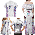 Custom New Zealand Aotearoa Family Matching Off Shoulder Maxi Dress and Hawaiian Shirt Pink Maori Paua Shell Indigenous - Aussie Hoodie