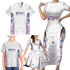 Custom New Zealand Aotearoa Family Matching Short Sleeve Bodycon Dress and Hawaiian Shirt Pink Maori Paua Shell Indigenous - Aussie Hoodie