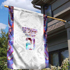 Custom New Zealand Aotearoa Garden Flag Pink Maori Paua Shell Indigenous - Aussie Hoodie