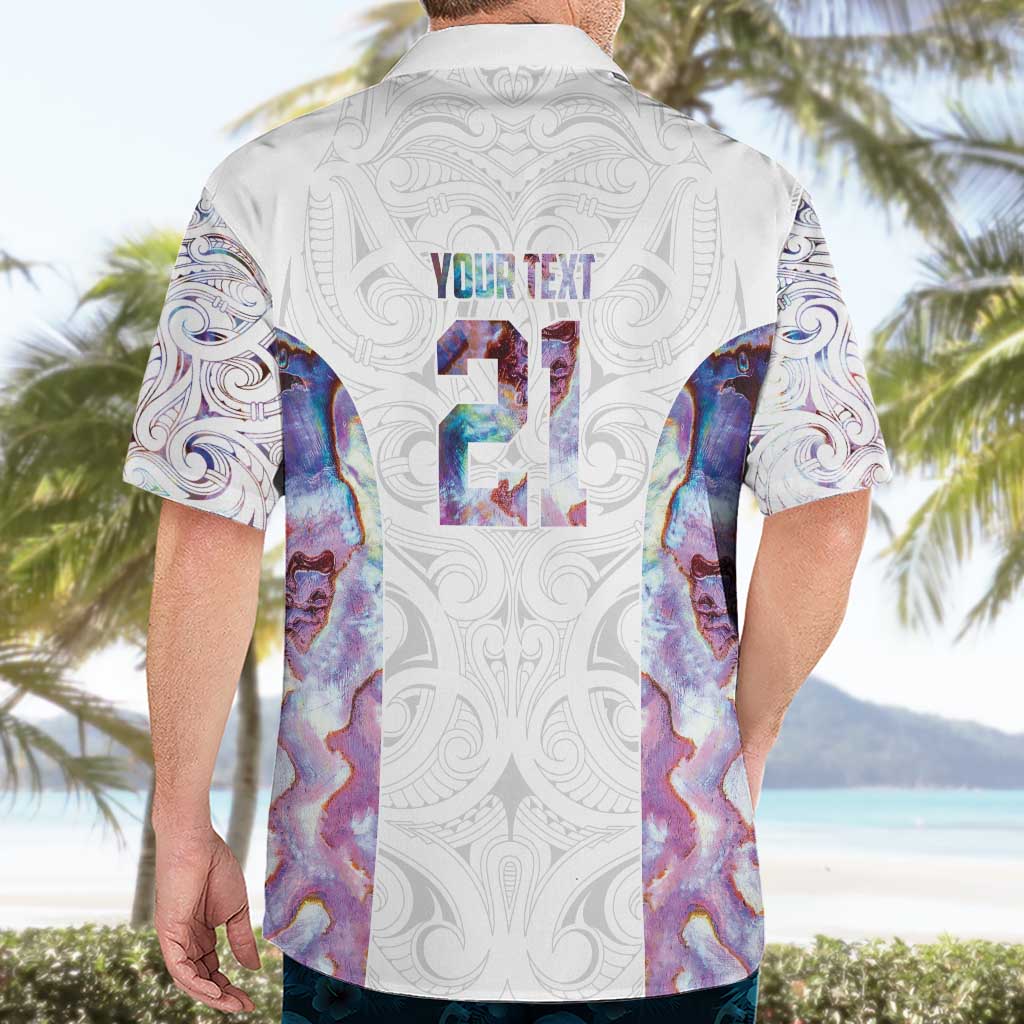 Custom New Zealand Aotearoa Hawaiian Shirt Pink Maori Paua Shell Indigenous - Aussie Hoodie