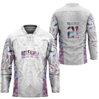 Custom New Zealand Aotearoa Hockey Jersey Pink Maori Paua Shell Indigenous - Aussie Hoodie