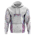 Custom New Zealand Aotearoa Hoodie Pink Maori Paua Shell Indigenous - Aussie Hoodie