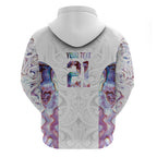 Custom New Zealand Aotearoa Hoodie Pink Maori Paua Shell Indigenous - Aussie Hoodie