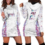 Custom New Zealand Aotearoa Hoodie Dress Pink Maori Paua Shell Indigenous - Aussie Hoodie