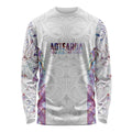 Custom New Zealand Aotearoa Long Sleeve Shirt Pink Maori Paua Shell Indigenous - Aussie Hoodie