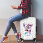 Custom New Zealand Aotearoa Luggage Cover Pink Maori Paua Shell Indigenous - Aussie Hoodie