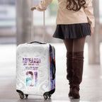 Custom New Zealand Aotearoa Luggage Cover Pink Maori Paua Shell Indigenous - Aussie Hoodie