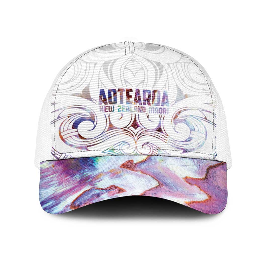 New Zealand Aotearoa Mesh Trucker Cap Pink Maori Papua Shell Indigenous - Aussie Hoodie