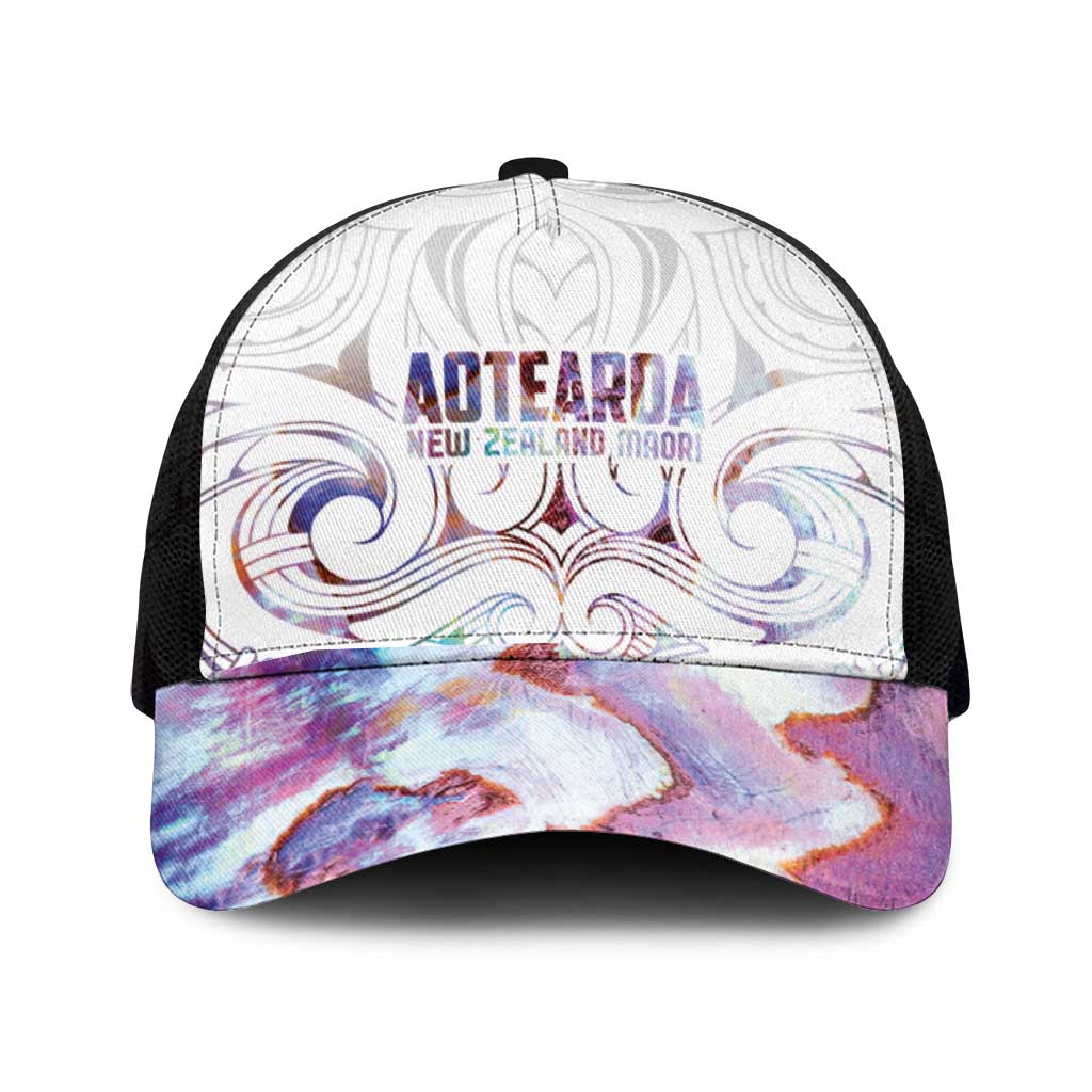 New Zealand Aotearoa Mesh Trucker Cap Pink Maori Papua Shell Indigenous - Aussie Hoodie