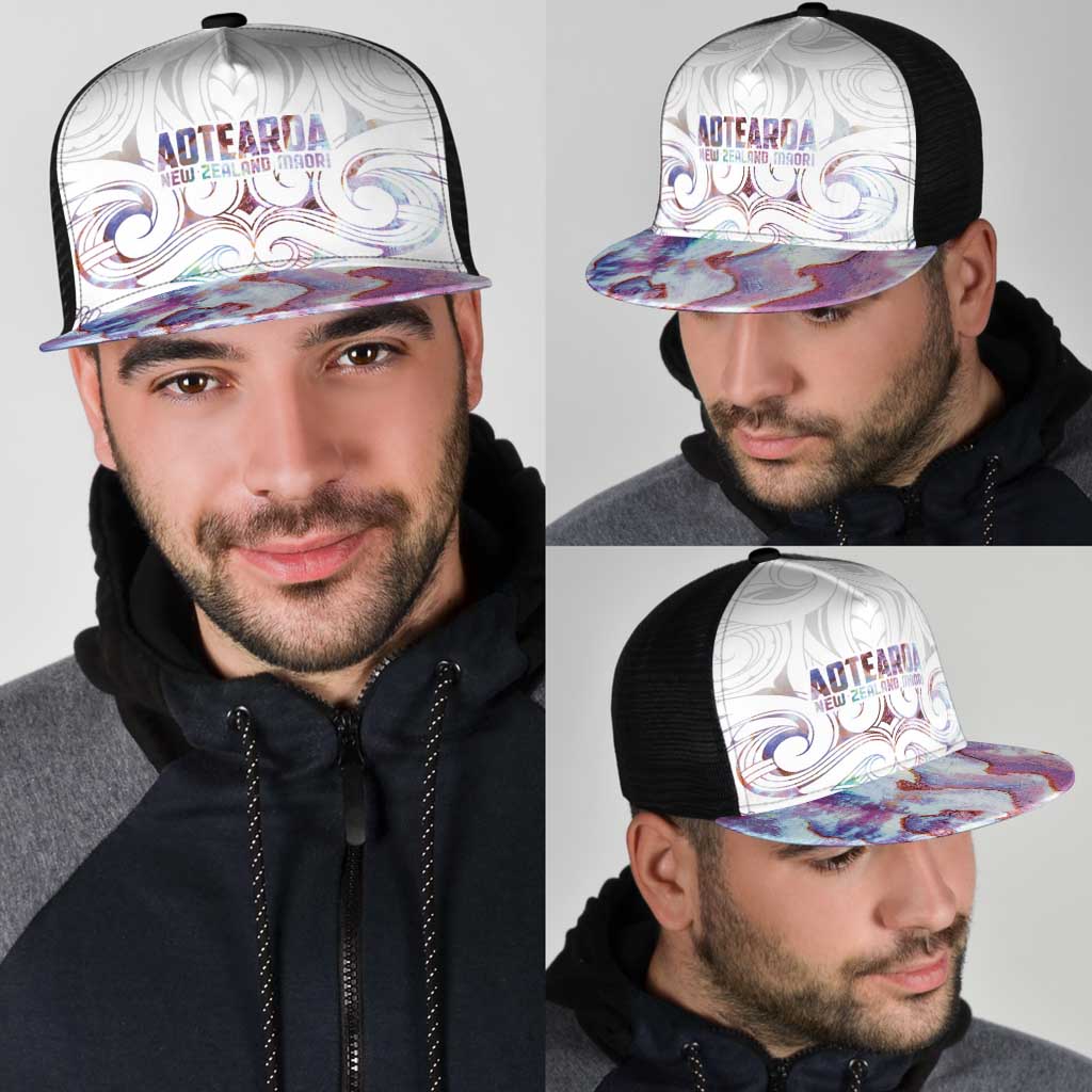 New Zealand Aotearoa Mesh Trucker Cap Pink Maori Papua Shell Indigenous - Aussie Hoodie