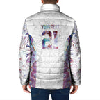 Custom New Zealand Aotearoa Padded Jacket Pink Maori Paua Shell Indigenous - Aussie Hoodie