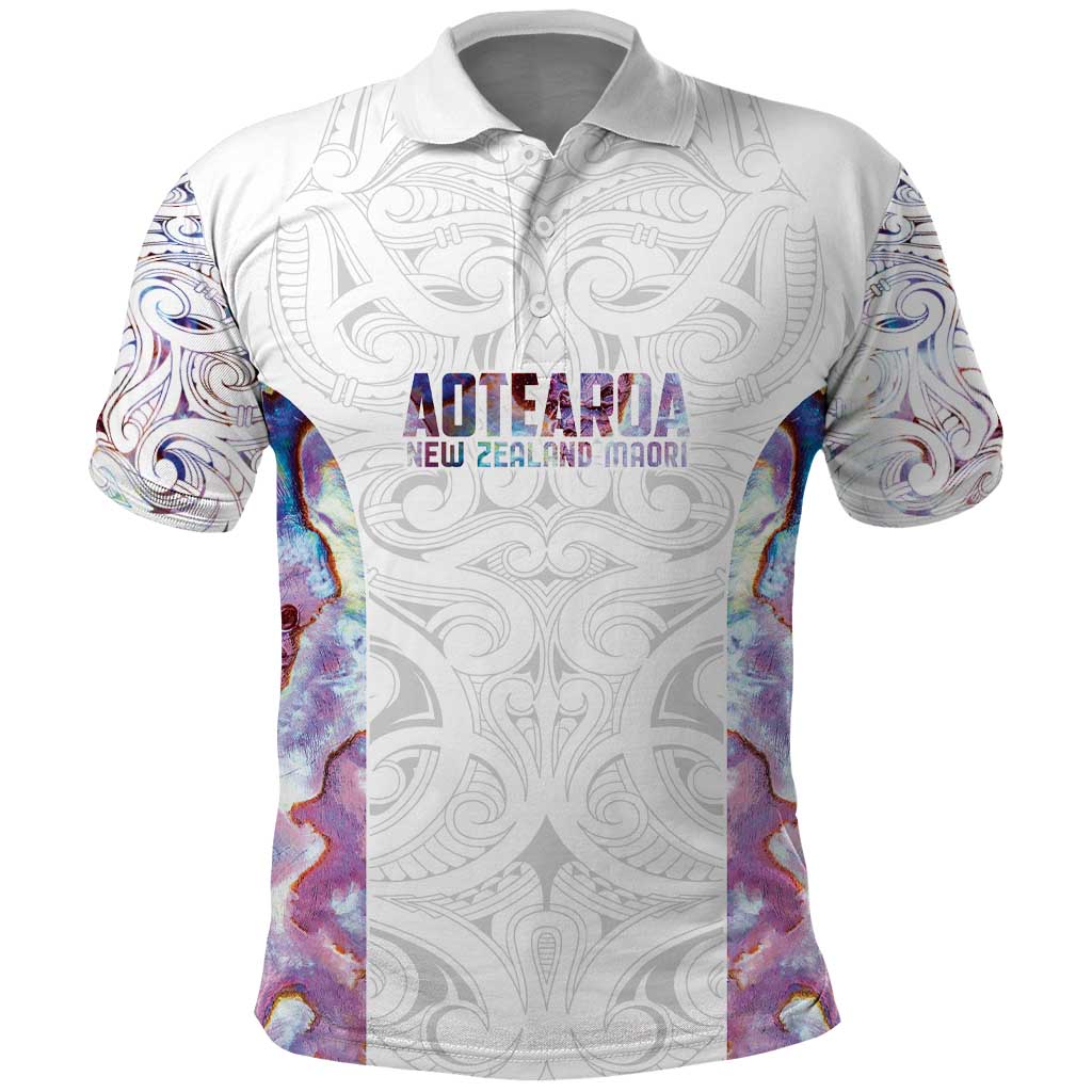 Custom New Zealand Aotearoa Polo Shirt Pink Maori Paua Shell Indigenous - Aussie Hoodie