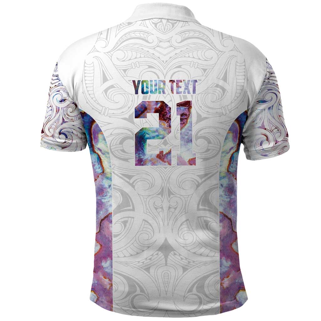 Custom New Zealand Aotearoa Polo Shirt Pink Maori Paua Shell Indigenous - Aussie Hoodie