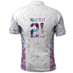 Custom New Zealand Aotearoa Polo Shirt Pink Maori Paua Shell Indigenous - Aussie Hoodie