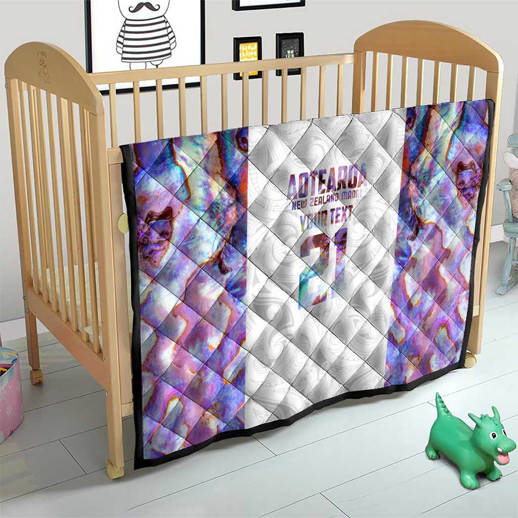 Custom New Zealand Aotearoa Quilt Pink Maori Paua Shell Indigenous - Aussie Hoodie