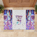 Custom New Zealand Aotearoa Rubber Doormat Pink Maori Paua Shell Indigenous - Aussie Hoodie