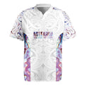 Custom New Zealand Aotearoa Rugby Jersey Pink Maori Paua Shell Indigenous - Aussie Hoodie