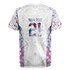 Custom New Zealand Aotearoa Rugby Jersey Pink Maori Paua Shell Indigenous - Aussie Hoodie