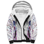Custom New Zealand Aotearoa Sherpa Hoodie Pink Maori Paua Shell Indigenous - Aussie Hoodie