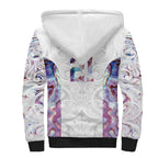 Custom New Zealand Aotearoa Sherpa Hoodie Pink Maori Paua Shell Indigenous - Aussie Hoodie