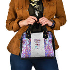 Custom New Zealand Aotearoa Shoulder Handbag Pink Maori Paua Shell Indigenous - Aussie Hoodie