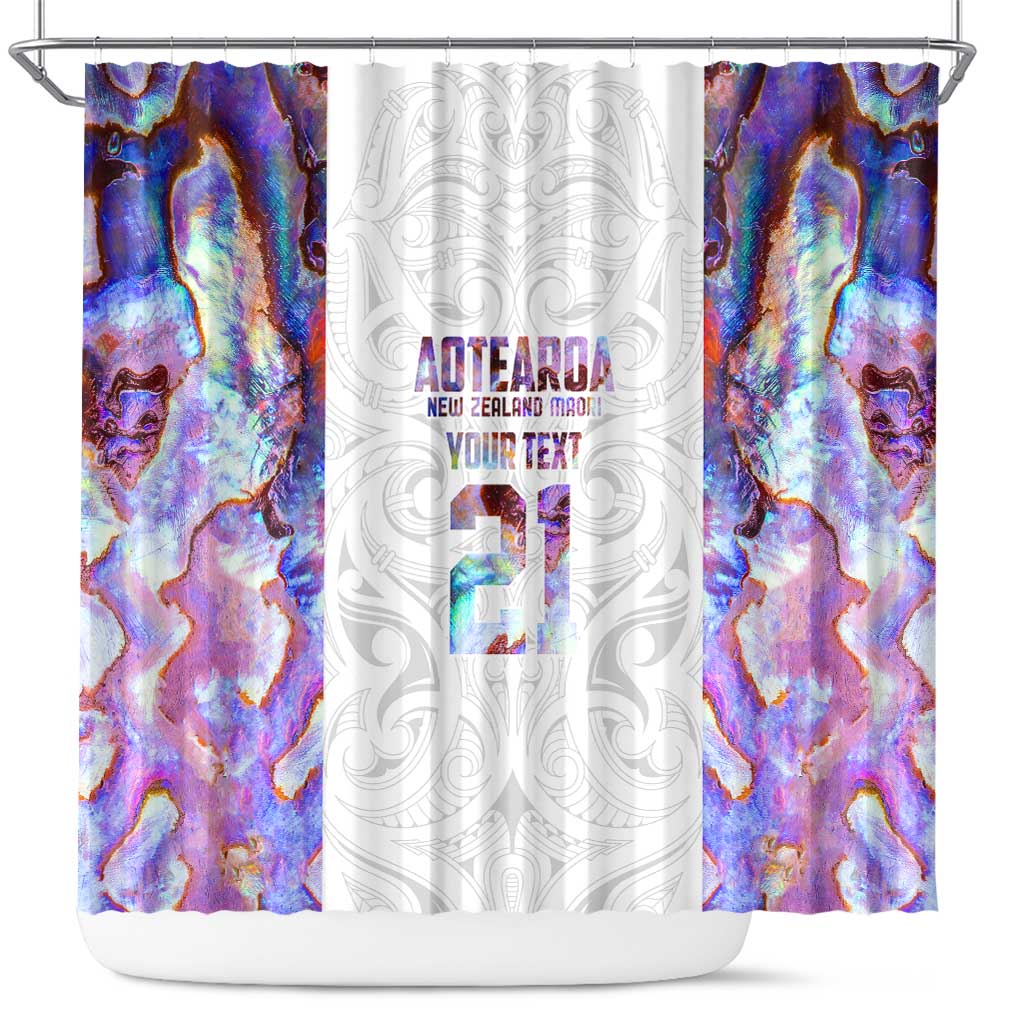Custom New Zealand Aotearoa Shower Curtain Pink Maori Paua Shell Indigenous - Aussie Hoodie