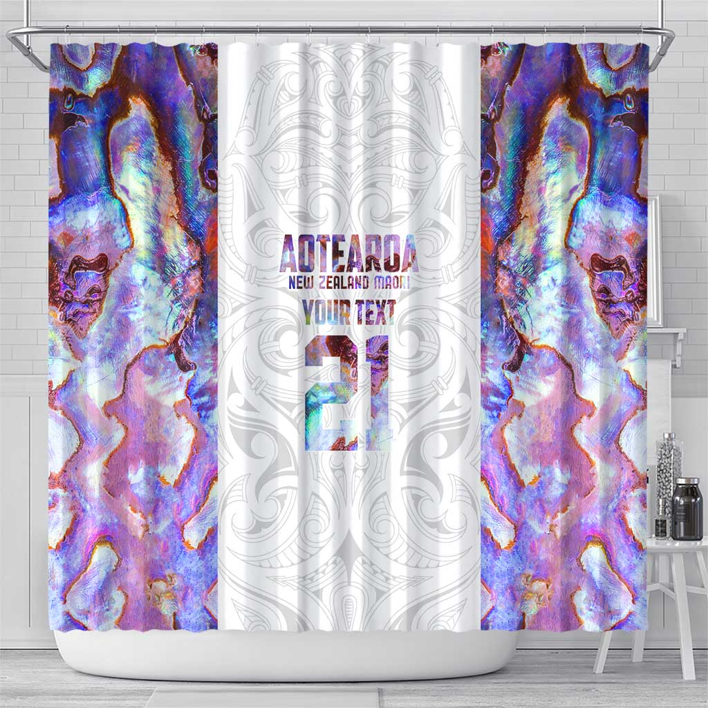 Custom New Zealand Aotearoa Shower Curtain Pink Maori Paua Shell Indigenous - Aussie Hoodie