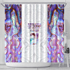 Custom New Zealand Aotearoa Shower Curtain Pink Maori Paua Shell Indigenous - Aussie Hoodie